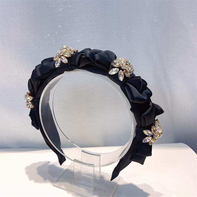 

Банты Повязки на голову Модные аксессуары для волос Женские Однотонные Тканевые Широкие Темпераментные Повязки для волос Бутиковые Резинки для волос Головные уборы