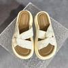 Fashion Med Slippers Casual Shoes Slipers Women Slides Platform Luxury Soft 2025 Summer Leisure Retro Fashion Slippers Women Summer Shoe