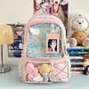 New Y2K Cute Ita Backpack Large Capacity Commute Rucksack Girl Transparent DIY Display Knapsack Outdoor Fashion Travel Schoolbag