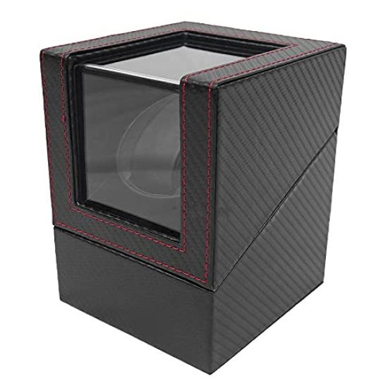 

[WNJAPAN] Watch Winder, Single Watch Winder, Automatic Winding, Silent Design, Watch Winding Machine, Popular Gift, Interior Decor, Carbon Fiber,