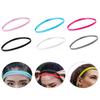 Sport Sweatband Solid Color High Elasticity Soft Stretchy Comfortable Narrow Band Anti Slip Sweat Absorption Durable Head Sweat Strip for Running