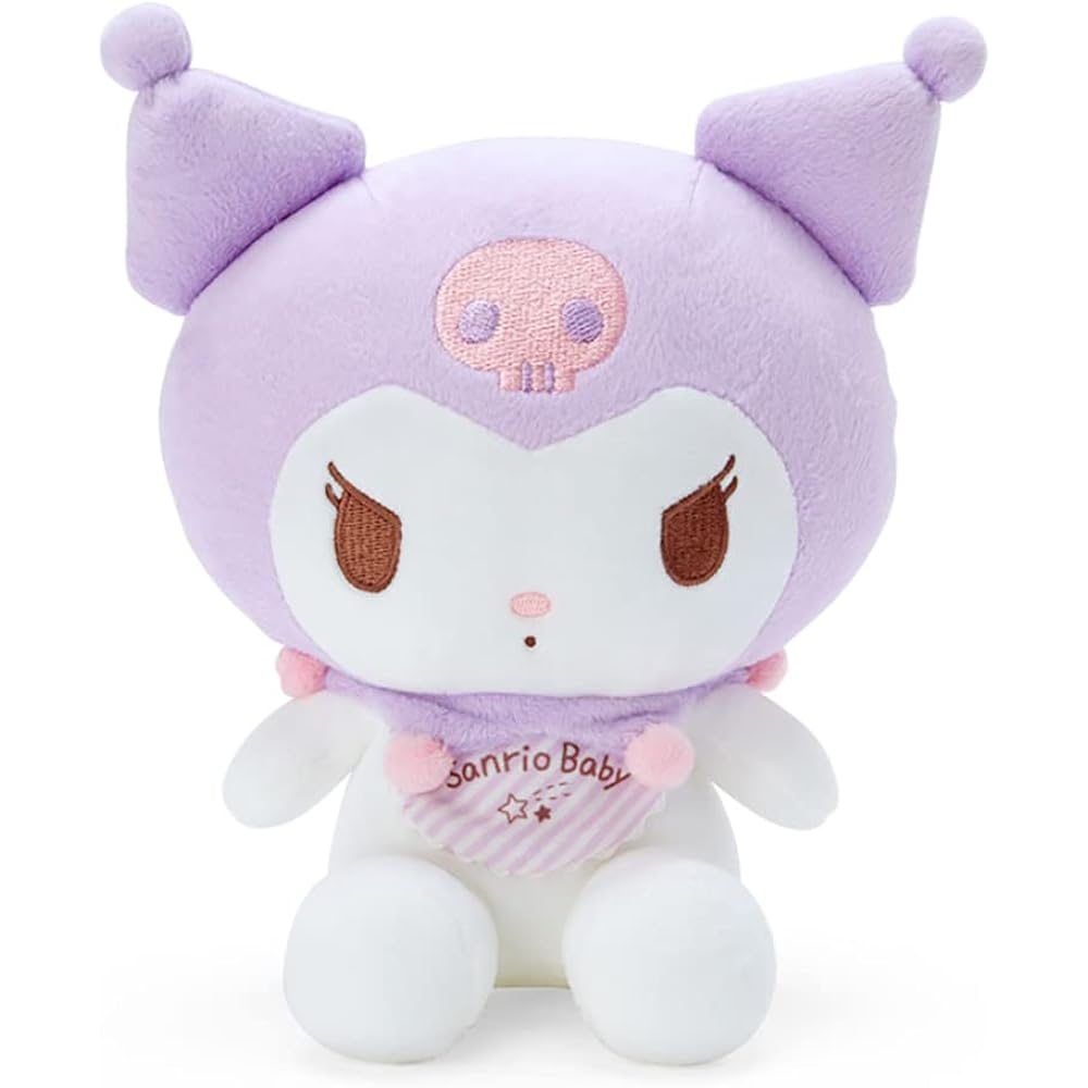 Sanrio (Sanrio Baby) washable plush toy Kuromi Mikromi-chan Kuromi SanrioBaby character 17.5 x 12...