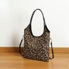 Autumn and Winter Large-capacity Leopard Print Bags, Retro Single-shoulder Tote Bags, Fashionable and Trendy Underarm Bags