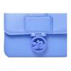 Longchamp Box-Trot Solid Color Adjustable Shoulder Strap Logo Pendant Magnetic Buckle Leather Shoulder Bag Small Women Shoulder Bag Blue 10174HBW487