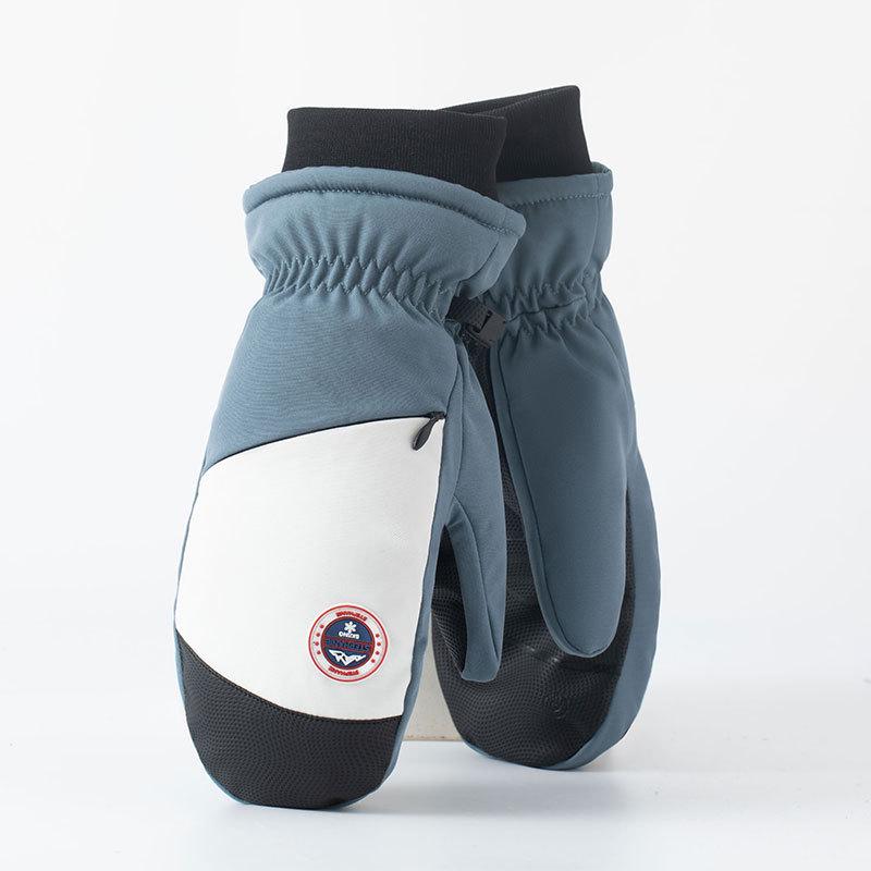 

Женские лыжные перчатки в корейском стиле: Милый, Водонепроницаемый, Ветрозащитный, Толстый и Теплый для Зимних Игр в Снегу