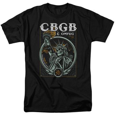 CBGB OMFUG Liberty Skull Home Of Underground Rock Tee Unisex T-Shirt