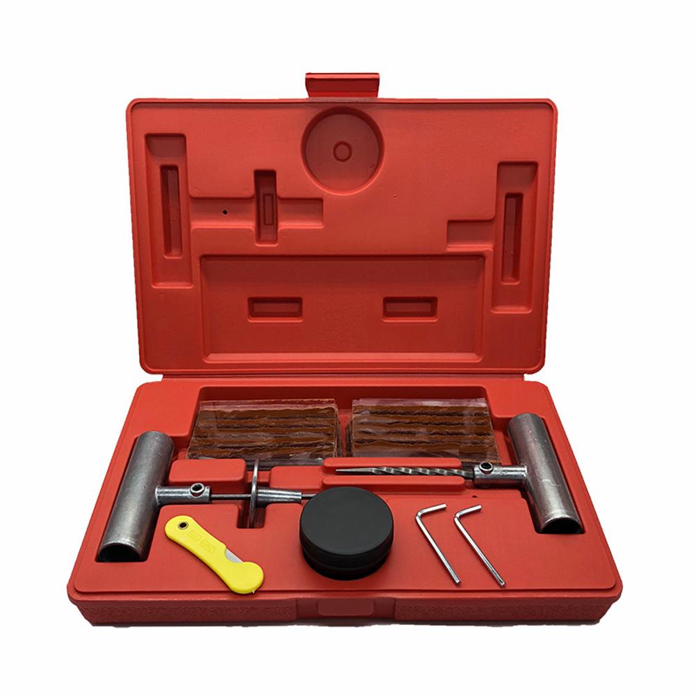Car Tire Repair Kit Tire Plug Repair Kit 37Piece Portable Gear Puller Removal Accessories For Auto Truck Bike Mower Lawn