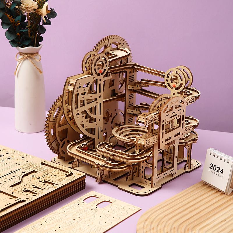 

3D Wooden Puzzle Toy: DIY Creative Marble Maze for Educational Fun