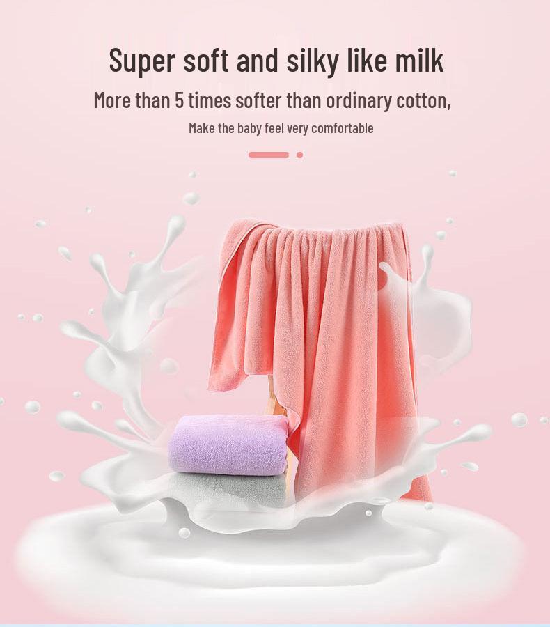 High-Density Oversized Coral Fleece Bath Towel Set for Men & Women