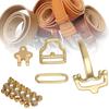 Multi-Purpose Use Brass Buckle Hardware Assorted Sizes Pin Buckle Set Metal Belt Buckles For Belts