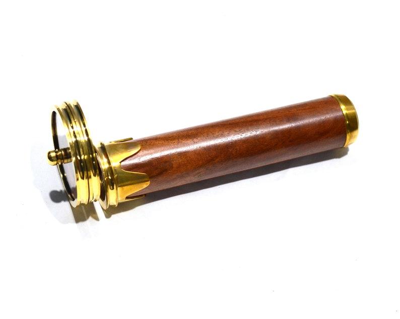 WOODEN BRASS KALEIDOSCOPE - Prismatic Kaleidoscope - Decorative Kaleidoscope- Personalized Kaleidoscope- Laser Engraved