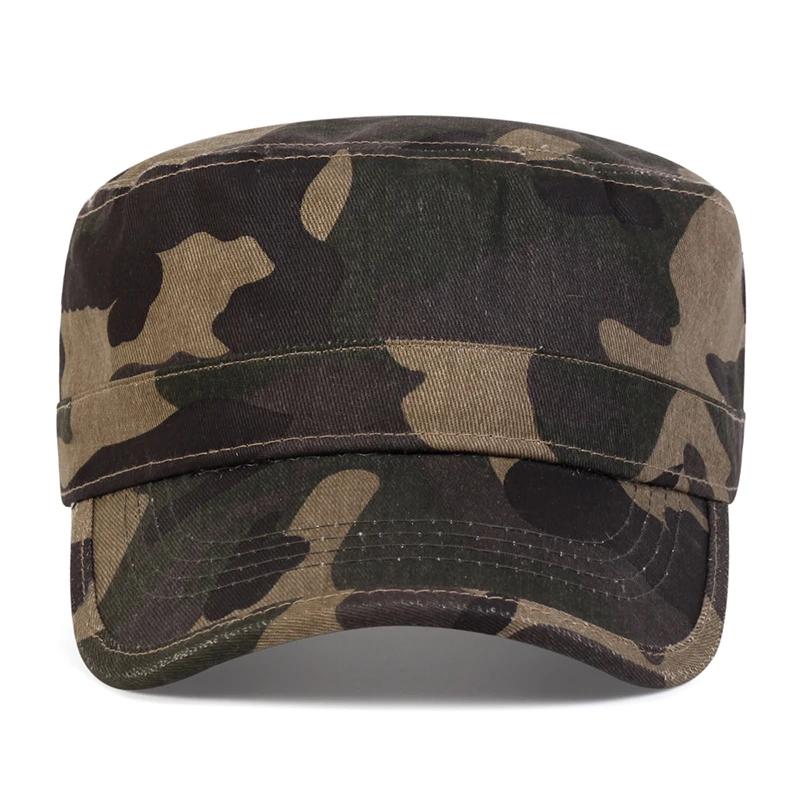 Baseball Top Flat Series Pores With Camouflage Neutral Gender Women Men For Caps Spring Autumn Sailor Hats Men Flat Top Captain Military Caps