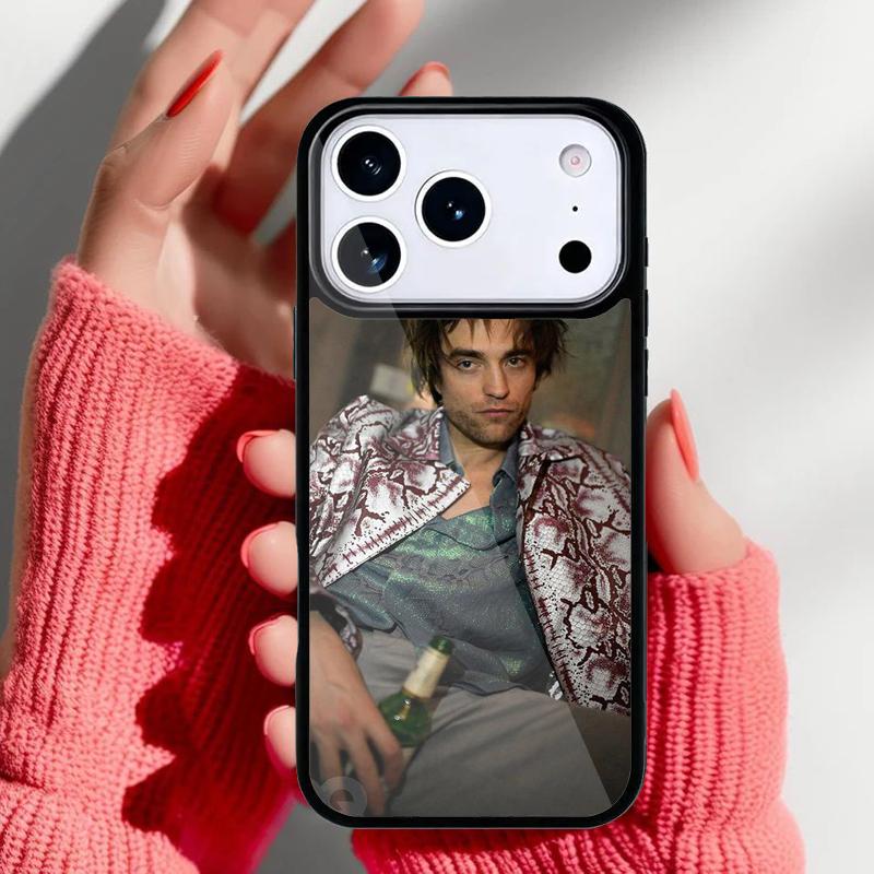 Robert Pattinson Standing Phone Case for iPhone 17 Air 16e 15 14 13 Pro Max Back Cover for 12 11 Pro Coque