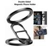 NEW Double-Sided Magnetic Phone Stand Ring Holder Kickstand Magnet Grip For Magsafe iPhone 16 15 14 13 12 Pro Max Gym Car Holder