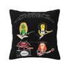 Master OfAs Band Home Sofa Car Cushion Cover Pillowcase Funny Baby Cliff Burton James Lars Ulrich Kirk Hammett Humor Cute Flat