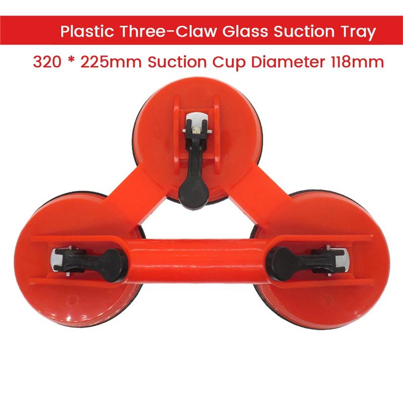 Single Double Head Suction Cup Red Plastic Glass Dent Puller Tile Floor Door Plate Panel Carrying Tool Heavy Replacement