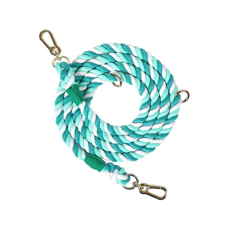 Dog Leash Handmade Braided Rope, 250cm Strong Cotton Rope Dog Leashes Heavy Duty Leash for Small Medium Large Dog Walks Training