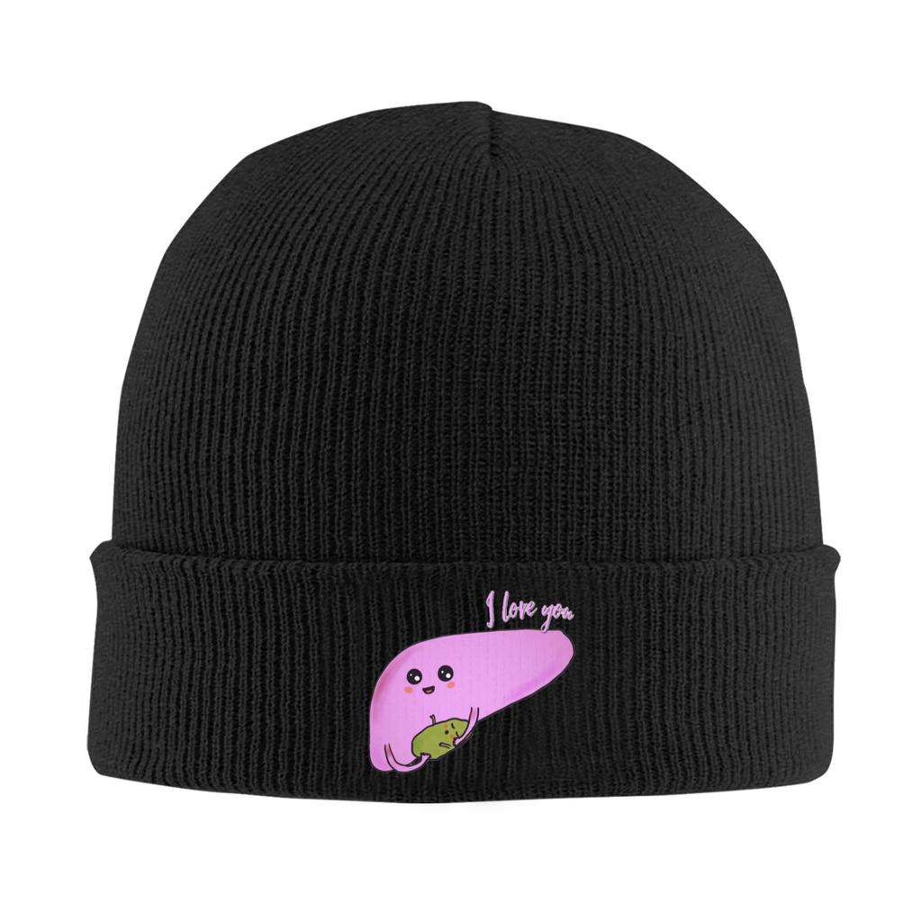 Cute liver and gallbladder Warm Knitted Cap Winter Knit Bonnet Hat Skullies Beanies Hip Hop Caps for Unisex