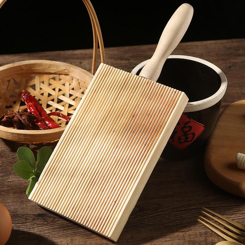 

Wooden Garganelli Board 13.5x8.5cm Non-sticky Practical Pasta Gnocchi Macaroni Board Making Kitchen Cooking Rolling Tools China Mainland