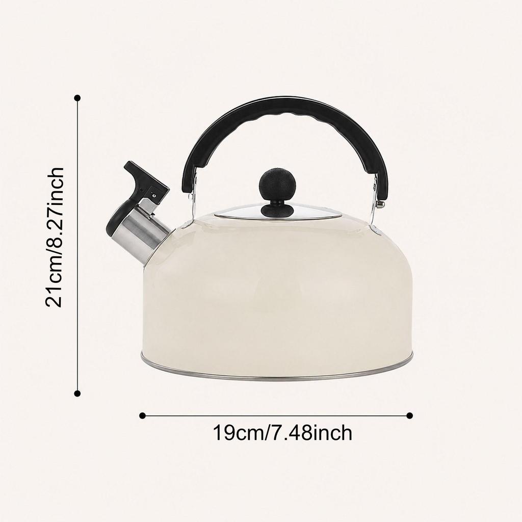 Large Capacity Portable Whistling Kettle for Tea And Coffee, Induction Hobs.