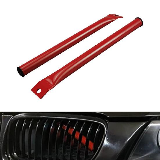 

Steel V Brace Bars Front Grille Kidney Struts Braces for BMW E90 E91 E92 E93 323i 325i 328i 330i 335i 2006-2013, Car Accessories красный
