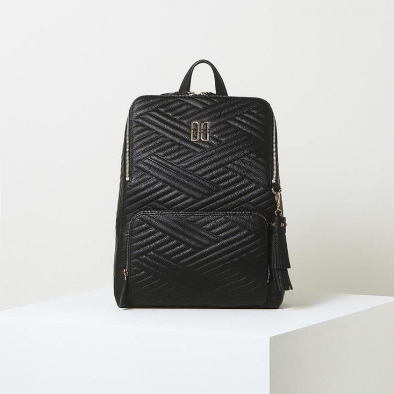 Daks Black Leather Backpack Dcba6e369bk