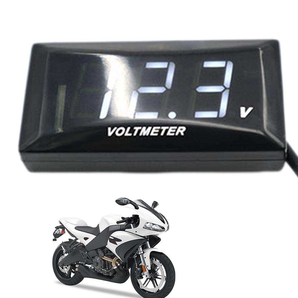 Battery Voltage Meter Voltmeter Digital DC 12-150V LED Motorcycle Display Screen Waterproof Square Panel Car Battery Voltage
