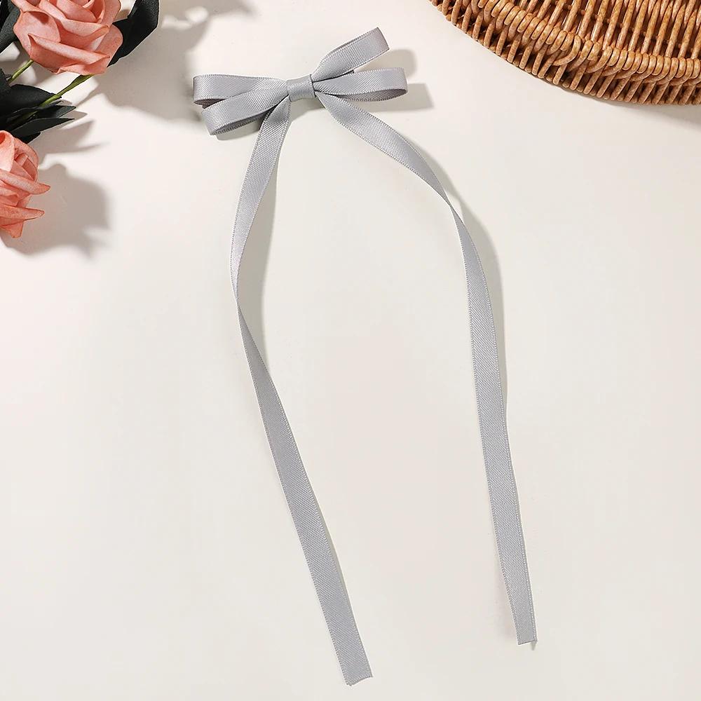 1 Stück/Los Ballettstil Mädchen Schleife Langes Band Haarspange Süßes Mädchen Halb Zusammengebundenes Haar Kopfschmuck Stil Mode Haarschmuck