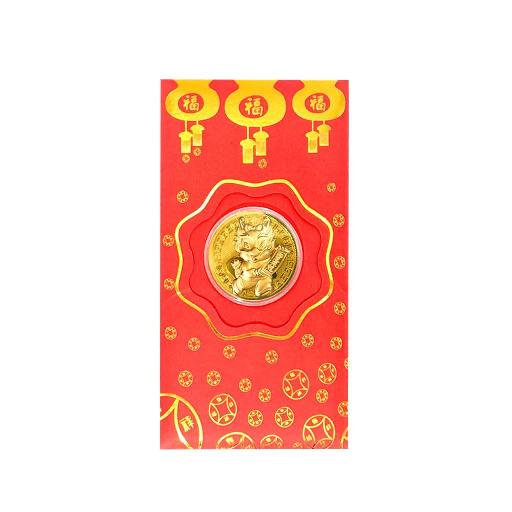 Chinese Red Envelope Year of The Dragon Gold Foil Lucky Red Packet for Spring Festival New Year