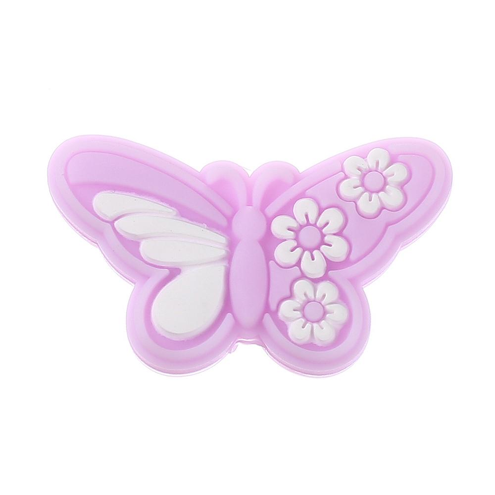 10Pcs 19x32mm Cartoon Butterfly Silicone Beads Food Grade Teether Bead For Jewelry Making DIY Pacifier Chain Necklace Bracelet
