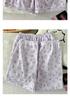 Stylish Leopard Print Heart & Cloud Cotton Pajama Set for Women - Summer Short Sleeve Three-Piece Home Wear Set
