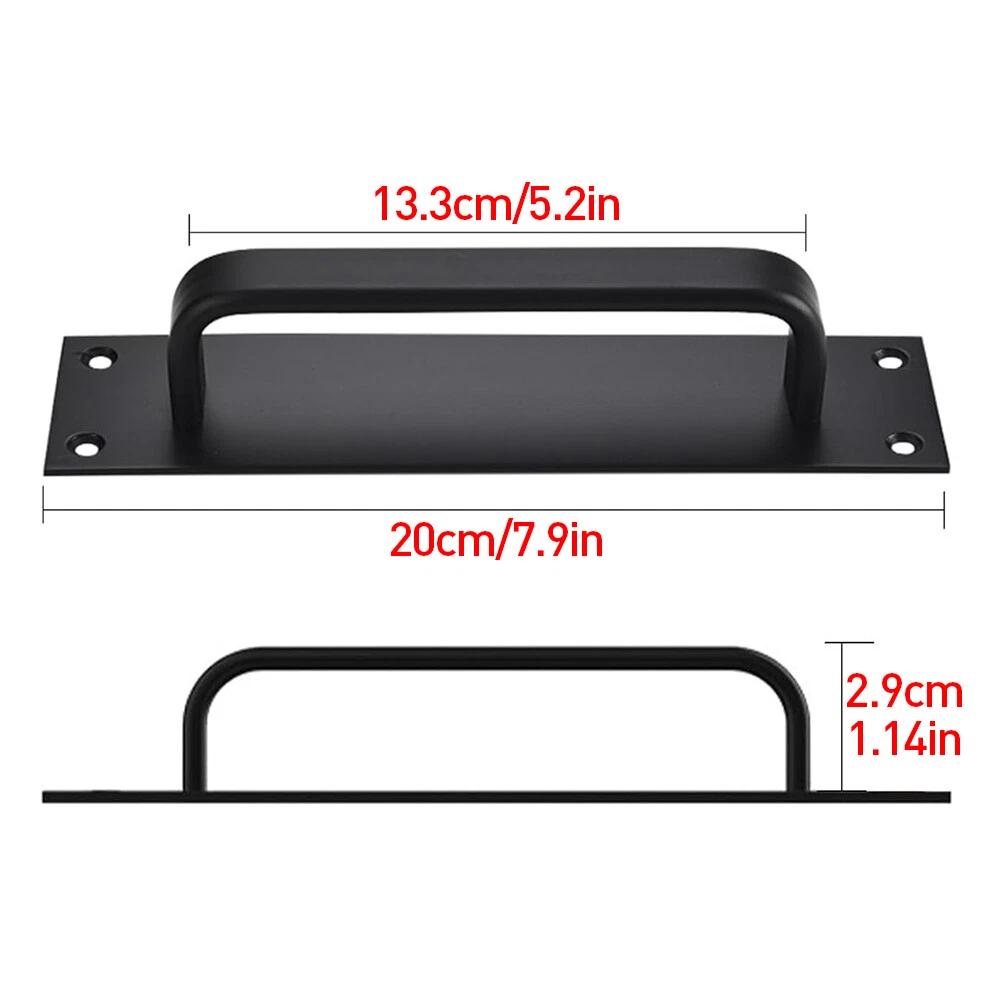 2pcs Barn Door Pull Handle 20CM Aluminium Alloy Hot Bed Sliding Gate Shed Garage