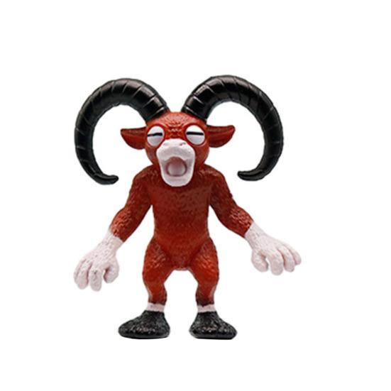 6/10/12/18Pcs Survival Horror Game Action Figure Cartoon Deer Owl Wolf Men Figurine Statue Decoration Ornament Forest Night Game Fans Collectibles