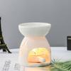 Weißer Keramik Räuchergefäß Kerze Ätherisches Öl Aromatherapie Diffusor Hohl Heizofen Naher Osten Heimdeko Ornament