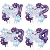Colorful Large Butterfly Purple Flower 32 Digital Aluminum Film Balloon Set Latex Sequins Birthday Party Decoration