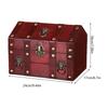 Wood Jewelry Chest With Metal Lock For Jewelry Storage And Rustics Home Decoration Accent