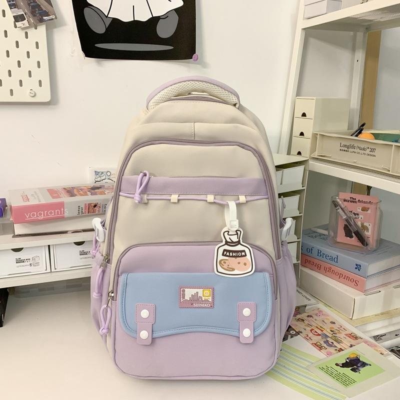 New Female Large Capacity Junior High School Students Schoolbag College Students Leisure Travel Backpack