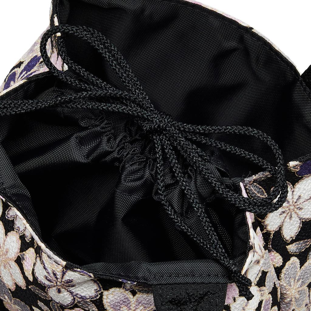 WAKOMONO Komon Kobo Drawstring Cherry Blossom Navy Blue [WAKOMONO KOMONKOBO] (0420) Bag, Design,