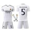 Real Madrid Bellingham Kids Football Jersey Set White