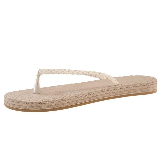 Flip-flops Women's Summer Outer Wear 2025 New Simple and Versatile Skirt Flat Bottom Pinch Feet Seaside Beach Cool Slippers