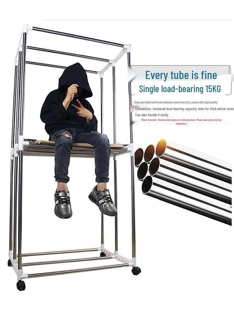 Foldable Remote-Controlled Clothes Dryer with Warm Air Blower for Home Use
