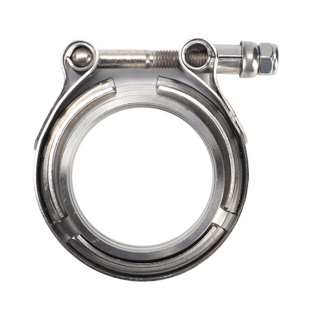 2.25in V Band Stainless Steel Clamp with 2 Flange for Turbo Exhaust Downpipe