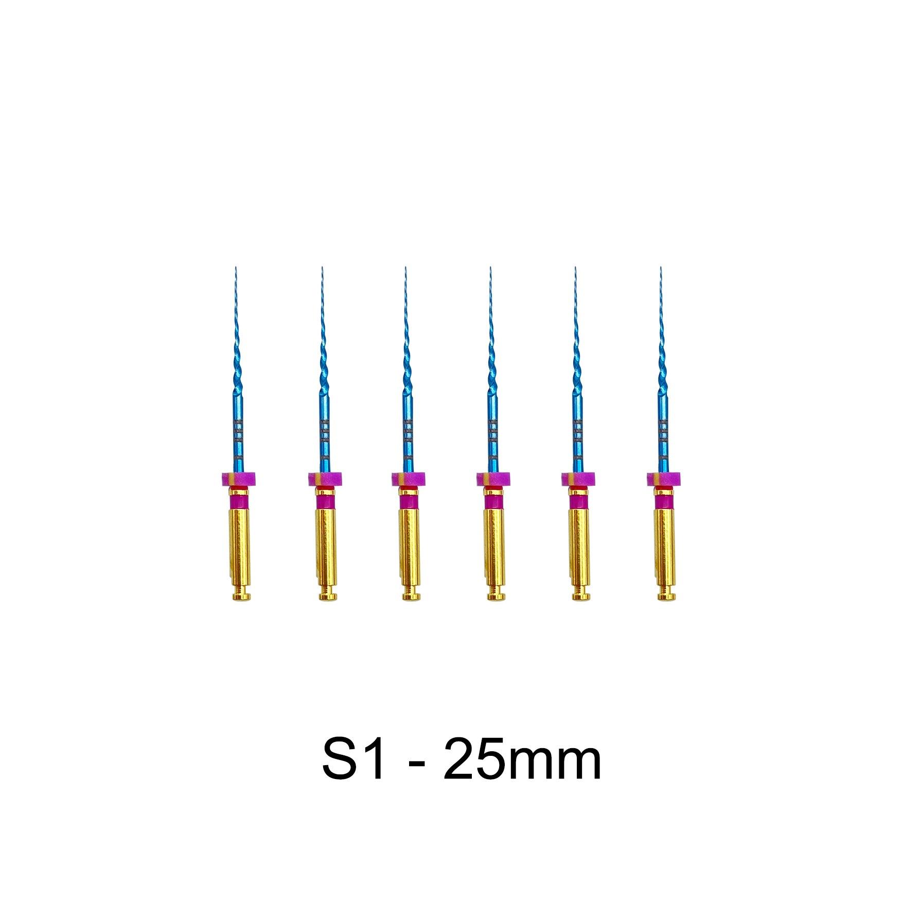 

Супер-файл для стоматологических инструментов, синий роторный Pro, гибкий конусный файл для активации тепла, для корневых каналов 25mm S1