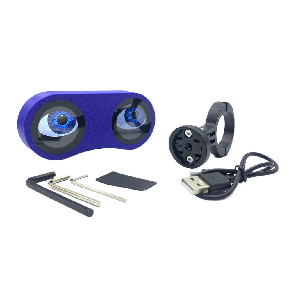 Motorcycle Bicycle Rearview Mirror Decorative Lights Dual 3D Dynamic Devil Eye LED Light Retrofit Kit For Night Riding