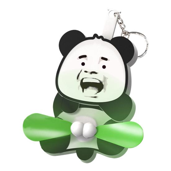 

Hand-Crank Fan Cartoon Handheld Fan Cute Animal Shapes Portable Pocket Fan for Picnics Living Rooms Travel E