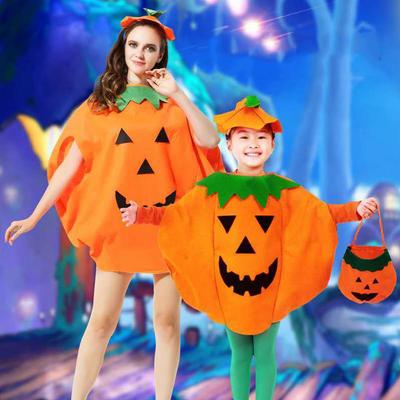 Party Cloth Accessories Halloween Costume Party Masquerade Cloth Pumpkin Costume With Hat and Bag