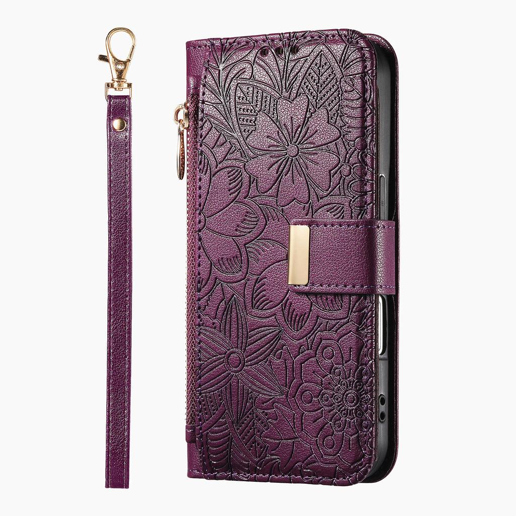 PU Leather Zipper Crossbody Flip Wallet Card Slot Phone Case for Xiaomi MI 17 Ultra 15T Pro 14T 13T 11 LITE Wrist Strap Cover