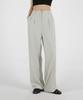 Eum Women'S Triple-Height Fitted Wide Straight Back Elastic Waist Slacks 5 Colors (C Type)
