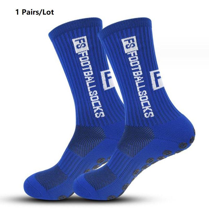 

1 Pair Non Slip Soccer Socks Men Non Skid Grip Football Basketball Sport Cycling Socks New