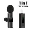 For iPhone Android Laptop Wireless Lavalier Microphone Audio Video Recording Mini Mic Live Gaming Mobile Phone Microphone